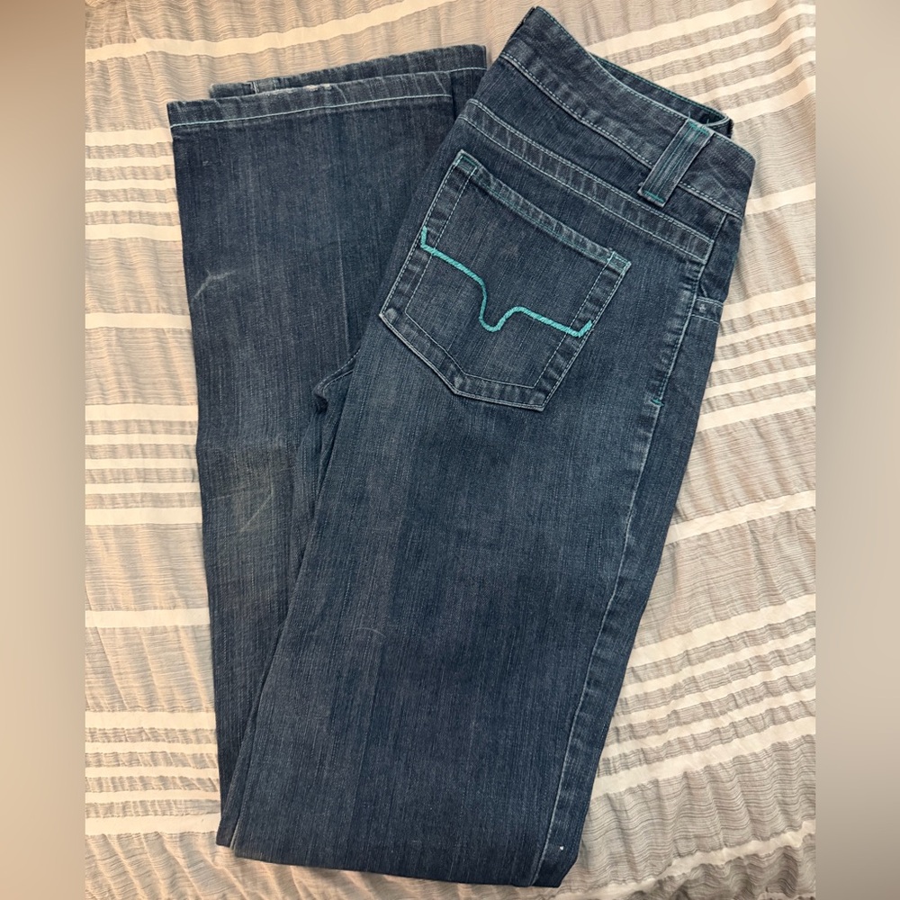 Kimes Ranch Dark Blue Straight Leg Jeans